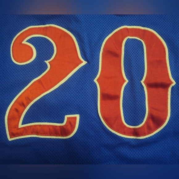 Russell Athletic Kennedy #20 Baseball Button Down Jersey XL Vintage? Blue & Red - Picture 7 of 13